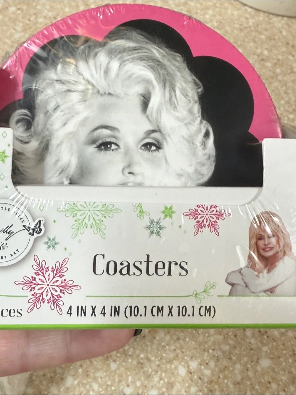 Dolly Parton Pink Decorative Coaster Sets 2 Boxes of 8 Coasters